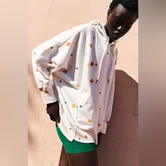 Free People x Dyekween Sprint to the Finish Hoodie Size Small NWT - Picture 1 of 17